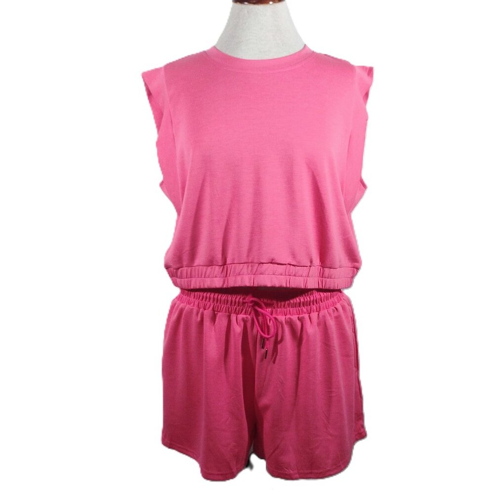 BSUBSEACH Top & Short Set | XL | Bright Pink | NWT